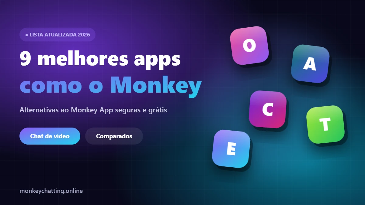 9 melhores apps como o Monkey em 2026 - alternativas ao Monkey App para chat de vídeo aleatório